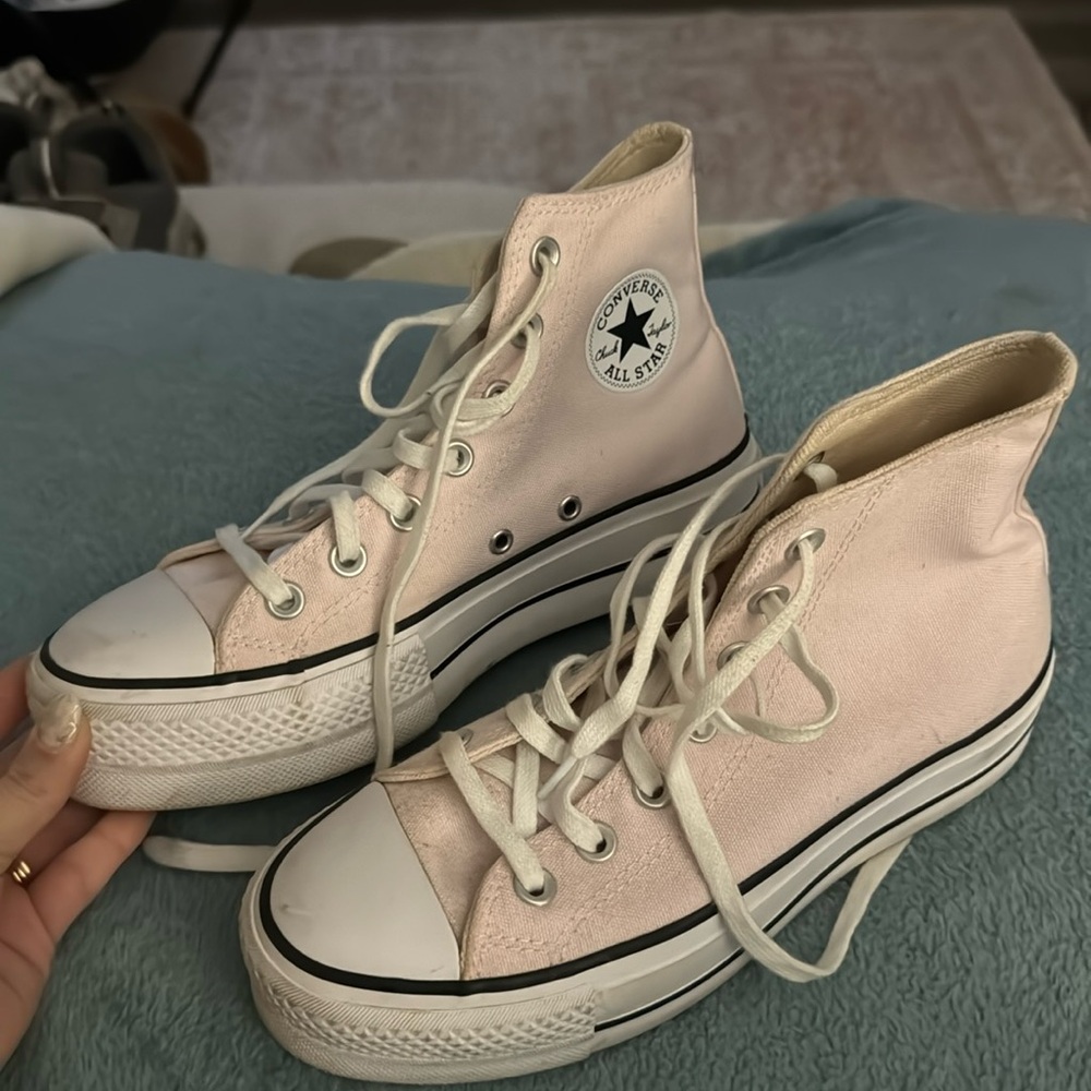 Platform converse light pink
